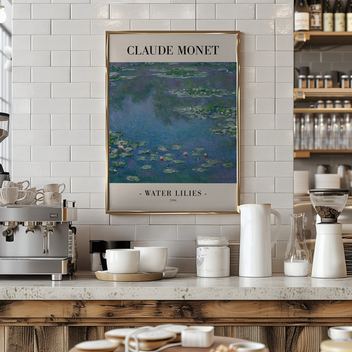 Water Lilies Framed Art Wall Decor