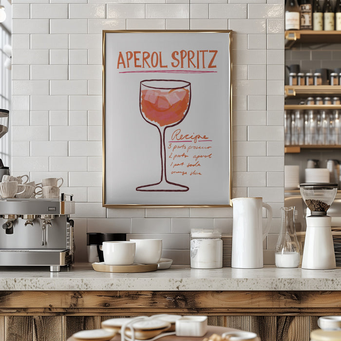 Aperol Spritz Framed Art Wall Decor