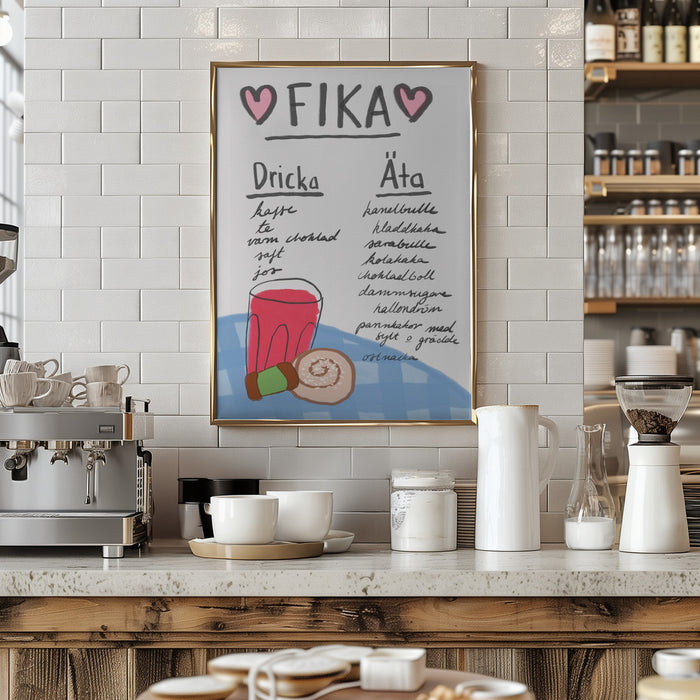 Fika Framed Art Modern Wall Decor