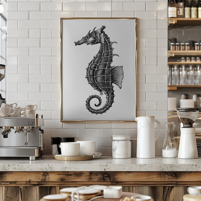 Seahorse Framed Art Wall Decor