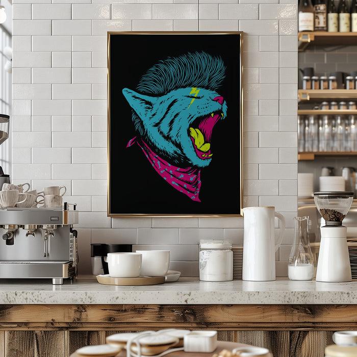 The Killer Cat Framed Art Wall Decor