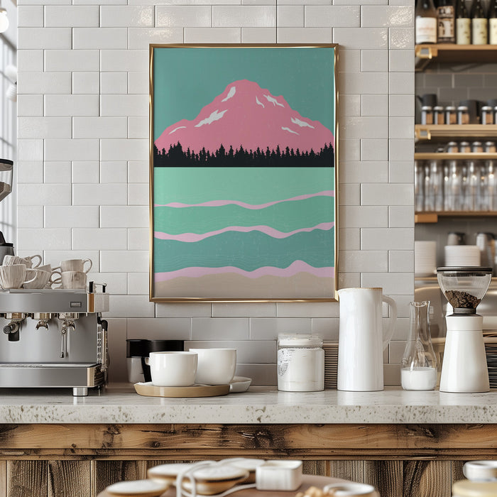 Minimal Mountains #1 Framed Art Modern Wall Decor