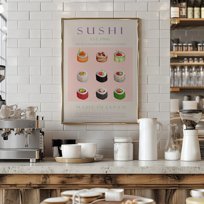 Sushi Est. 1966 Framed Art Wall Decor