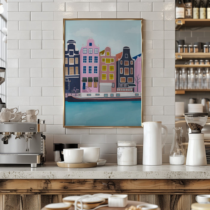 Amsterdam Framed Art Modern Wall Decor