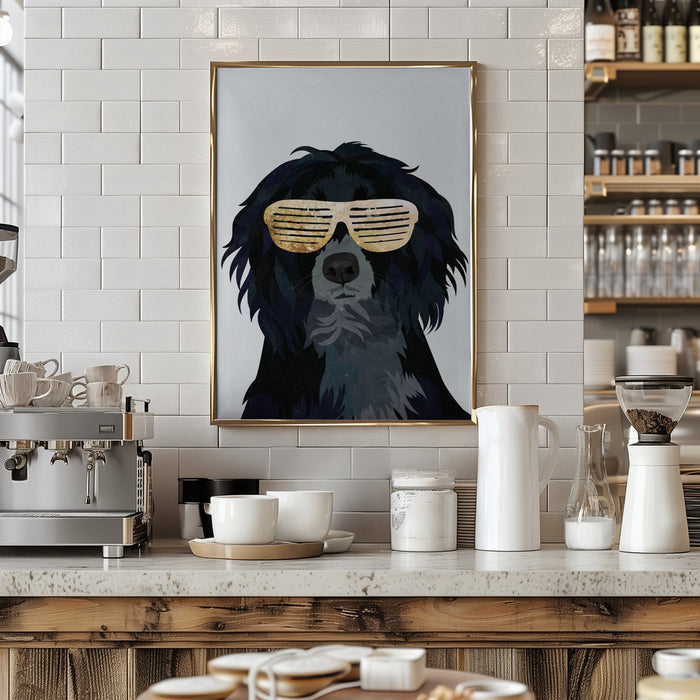 Hiphop Cockerspaniel Framed Art Wall Decor