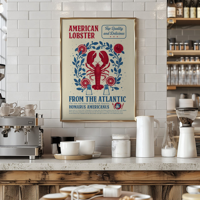 Lobster kitchen print Framed Art Wall Decor