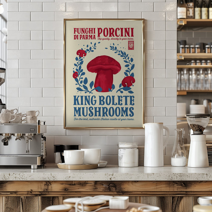 Porcini kitchen print Framed Art Wall Decor