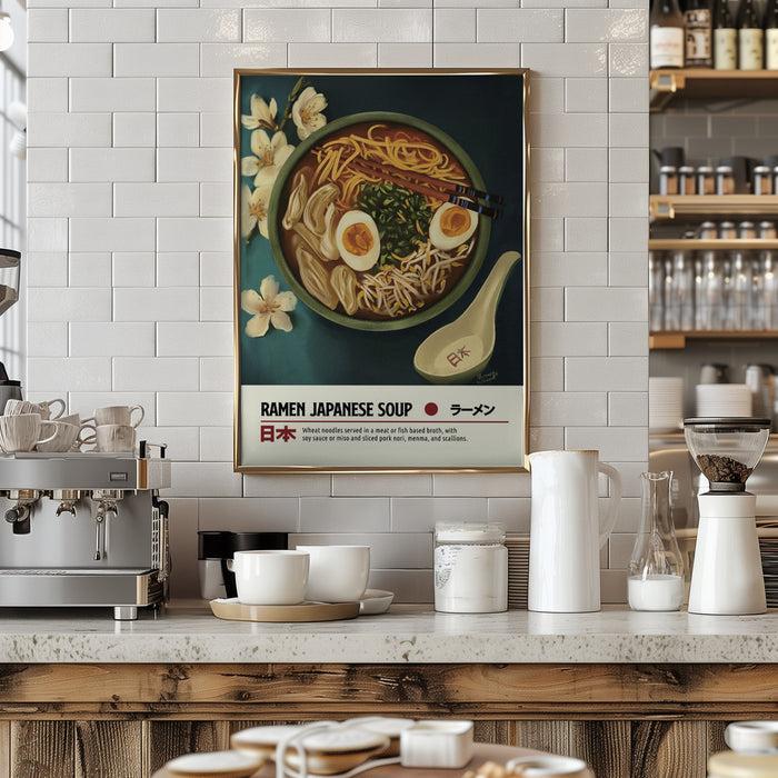 Ramen Framed Art Wall Decor