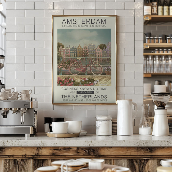 Amsterdam print Framed Art Modern Wall Decor