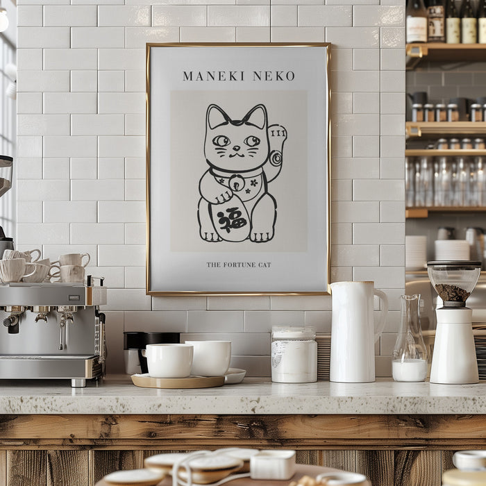 Manekineko No2 Framed Art Wall Decor