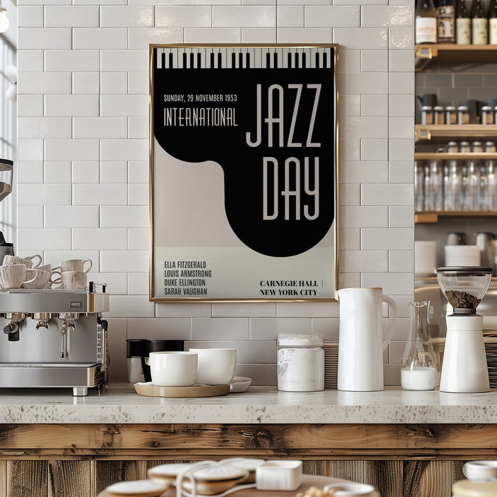 Jazzy Days Framed Art Modern Wall Decor