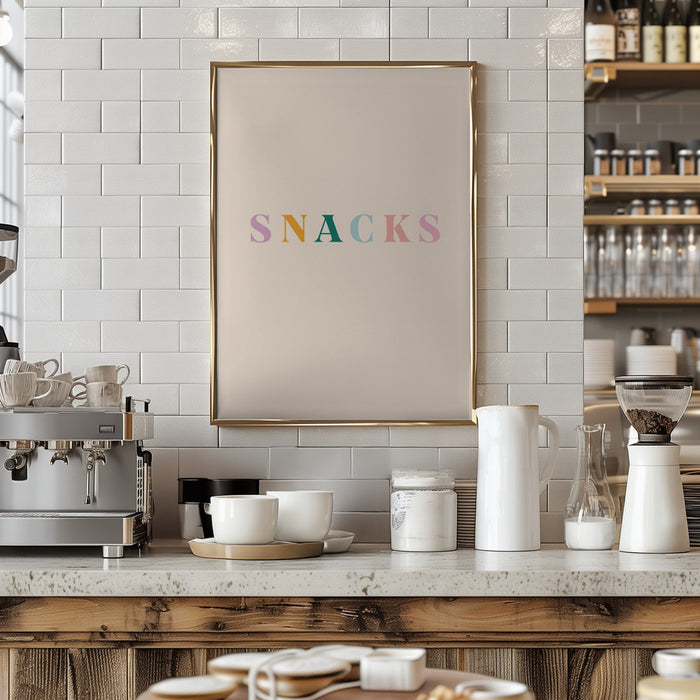 Snacks Framed Art Modern Wall Decor