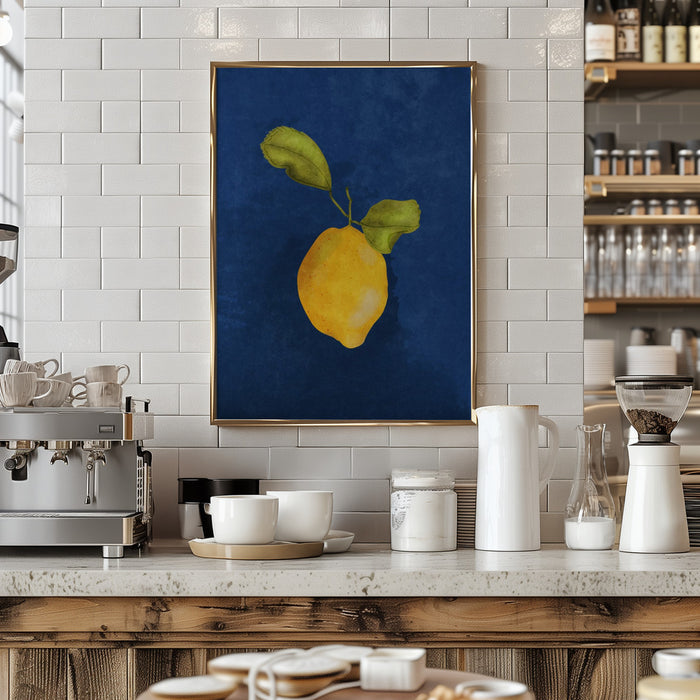 Just a little lemon Framed Art Modern Wall Decor