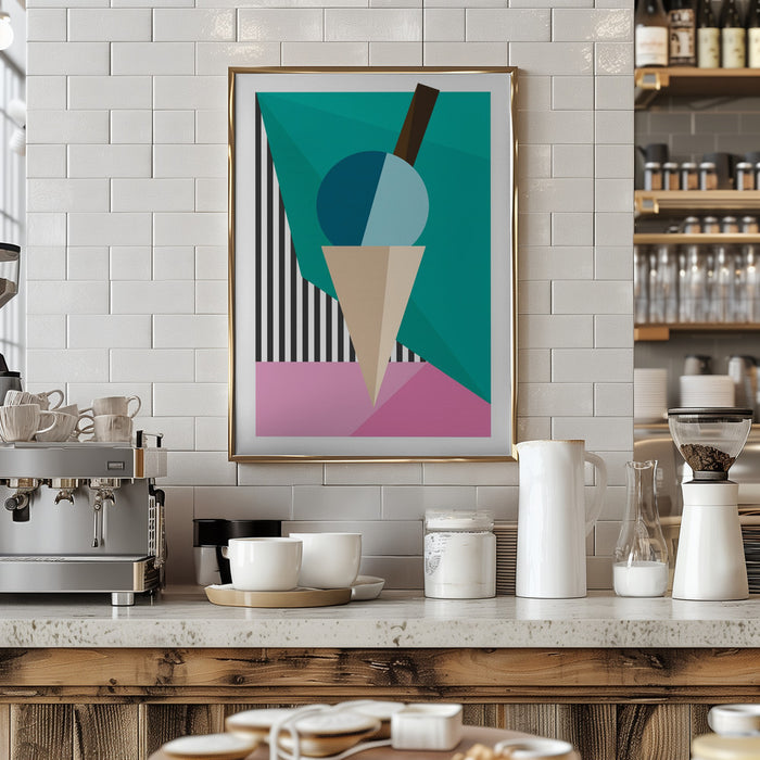 Ice Cream Framed Art Wall Decor