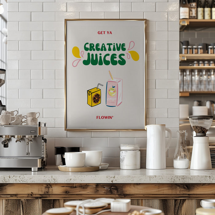 Creative Juices Print Framed Art Wall Decor