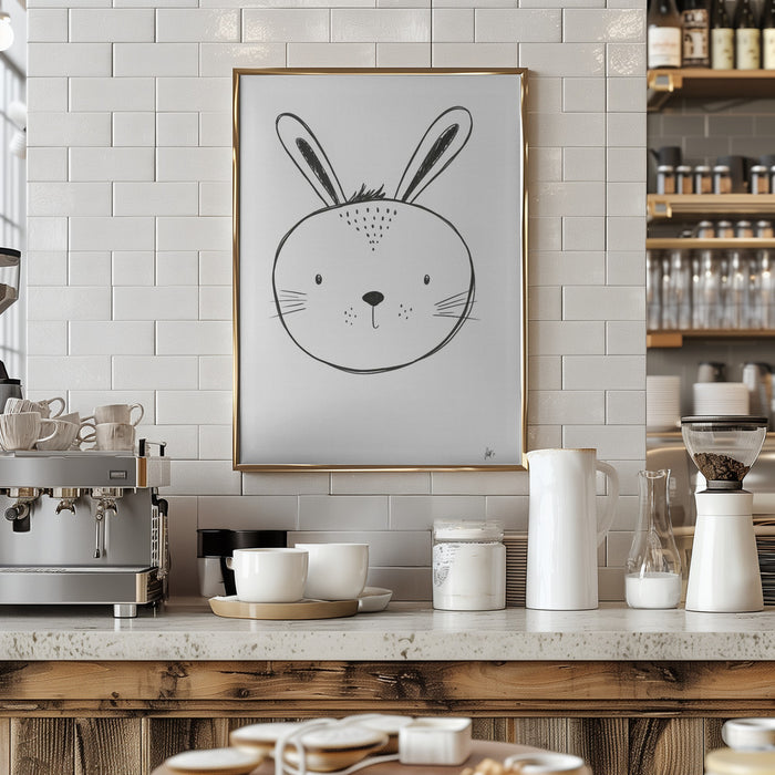 Bunny Framed Art Modern Wall Decor