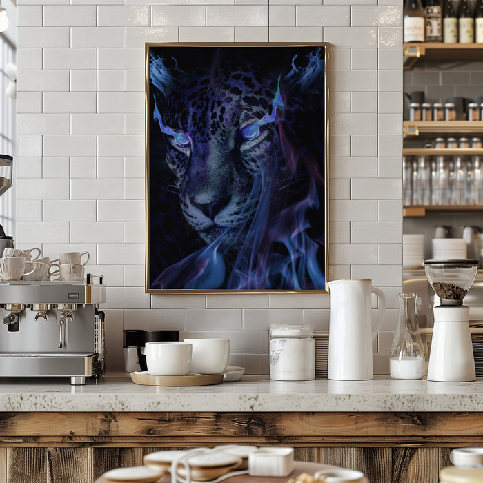 Mystical Tiger Darkness Framed Art Wall Decor