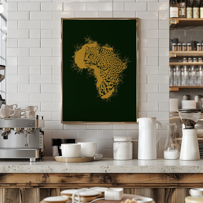 Leopard Africa Thorns Framed Art Wall Decor