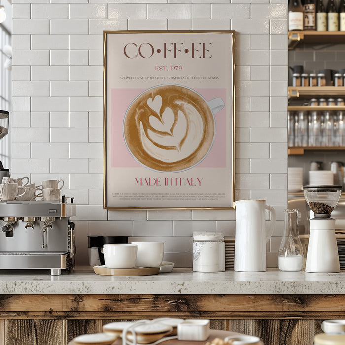 Coffee Framed Art Wall Decor