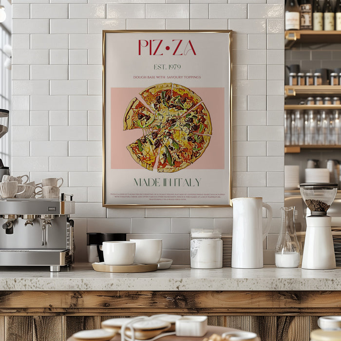 Pizza Framed Art Modern Wall Decor