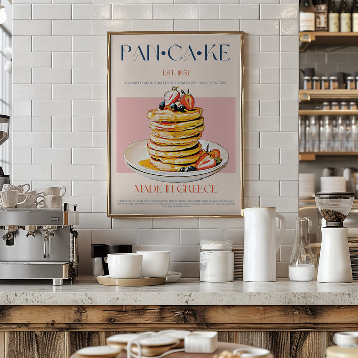 Pancake Framed Art Modern Wall Decor