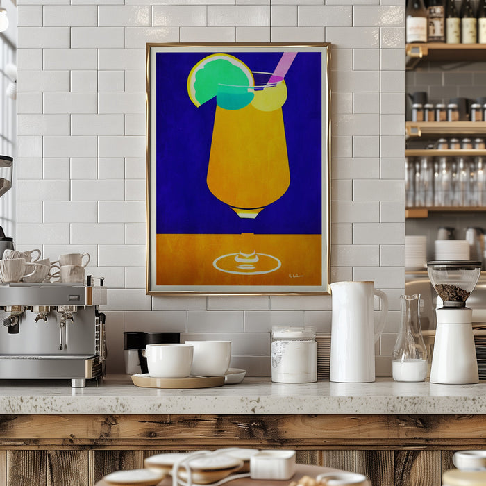 Pina Colada Framed Art Wall Decor