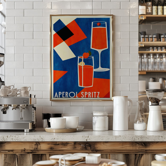 Aperol Spritz Framed Art Wall Decor