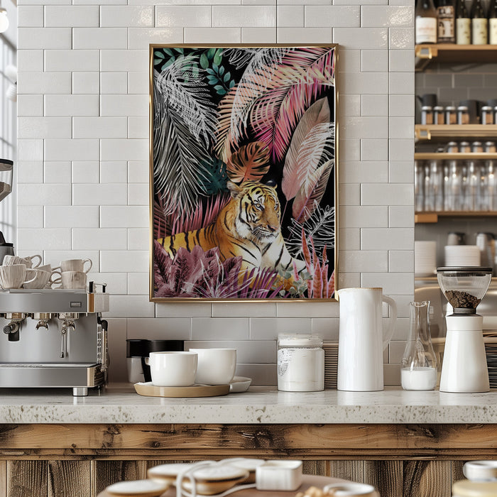 Jungle Tiger 01 Framed Art Modern Wall Decor