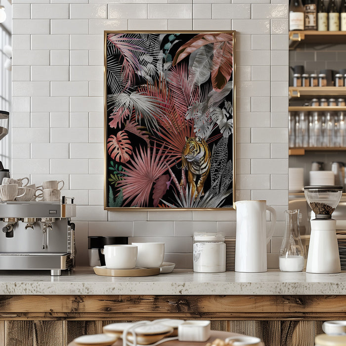 Jungle Tiger 02 Framed Art Modern Wall Decor