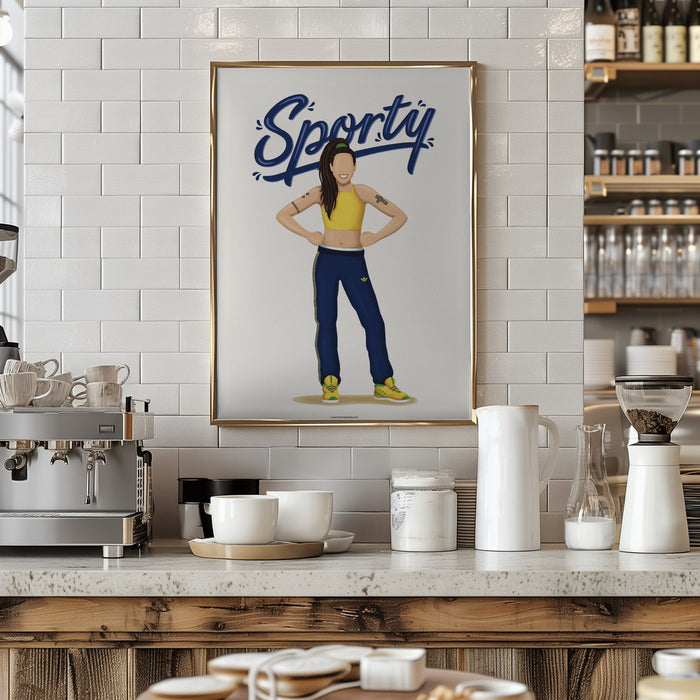 Sporty Spice Framed Art Wall Decor