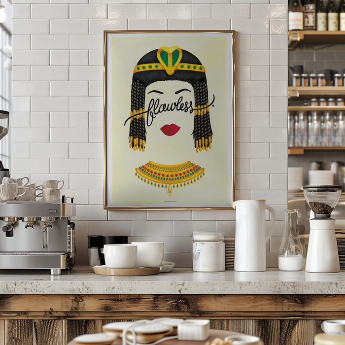 Flawless Cleopatra Framed Art Wall Decor