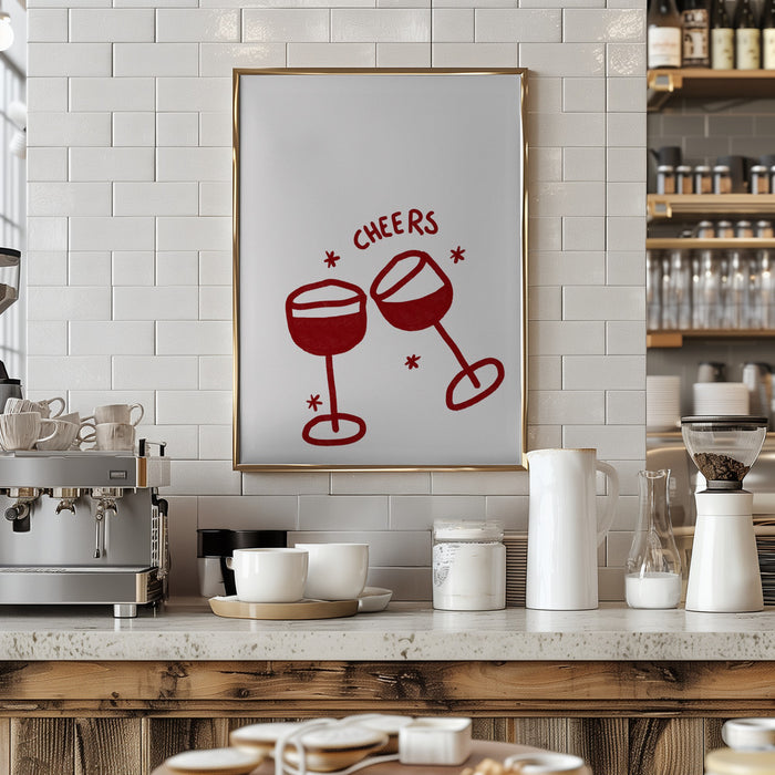 Cheers.png Framed Art Wall Decor