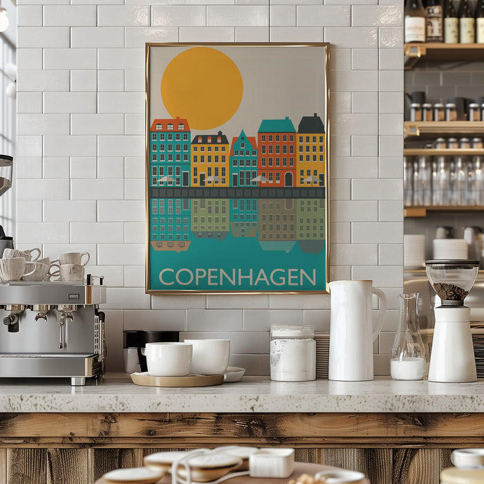 Copenhagen Framed Art Wall Decor