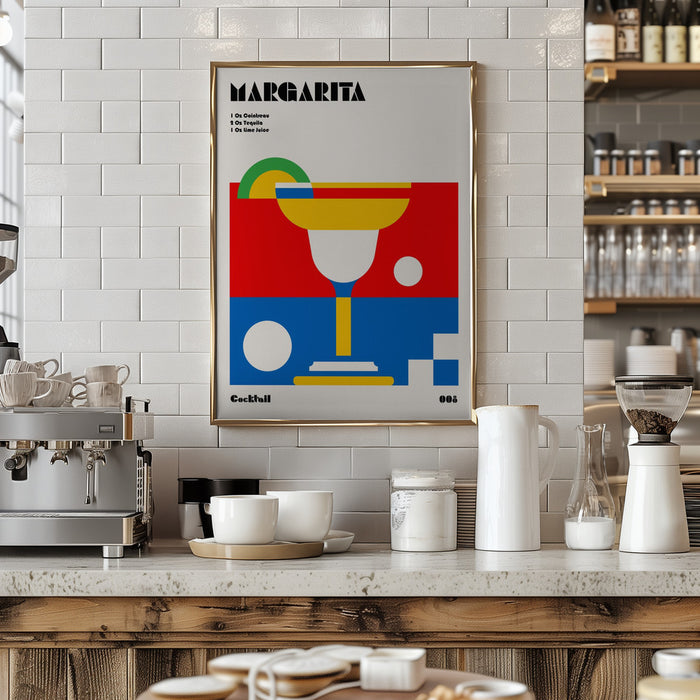 Margarita Bauhaus Cocktail Framed Art Wall Decor