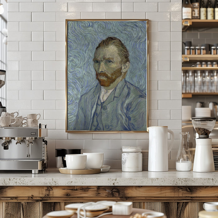 Vincent Van Gogh's Self Portrait (1889) Framed Art Wall Decor