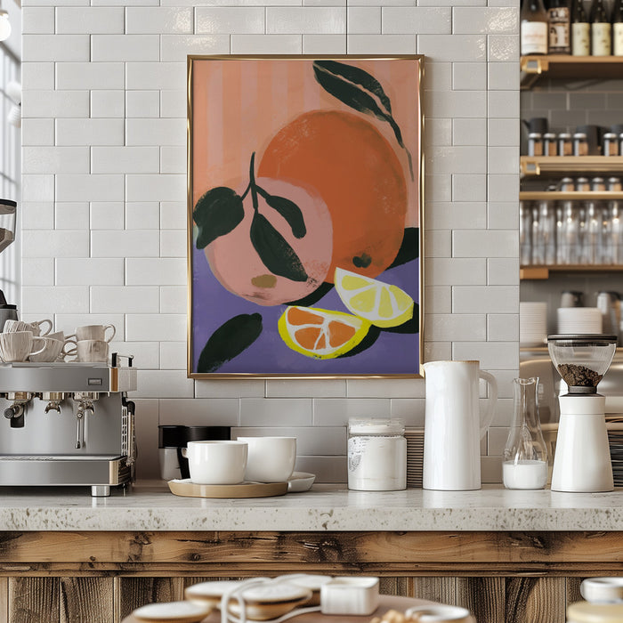 Fruity Summer No 3 Framed Art Modern Wall Decor