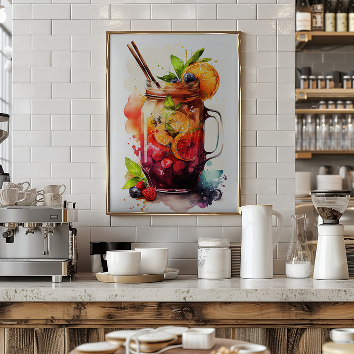 Drinks cocktail Framed Art Modern Wall Decor