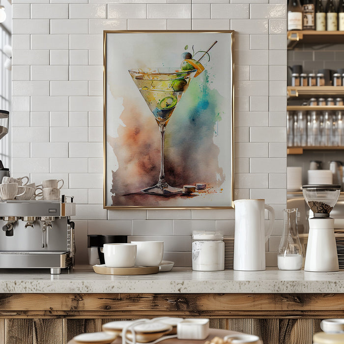 Drinks cocktail Framed Art Modern Wall Decor