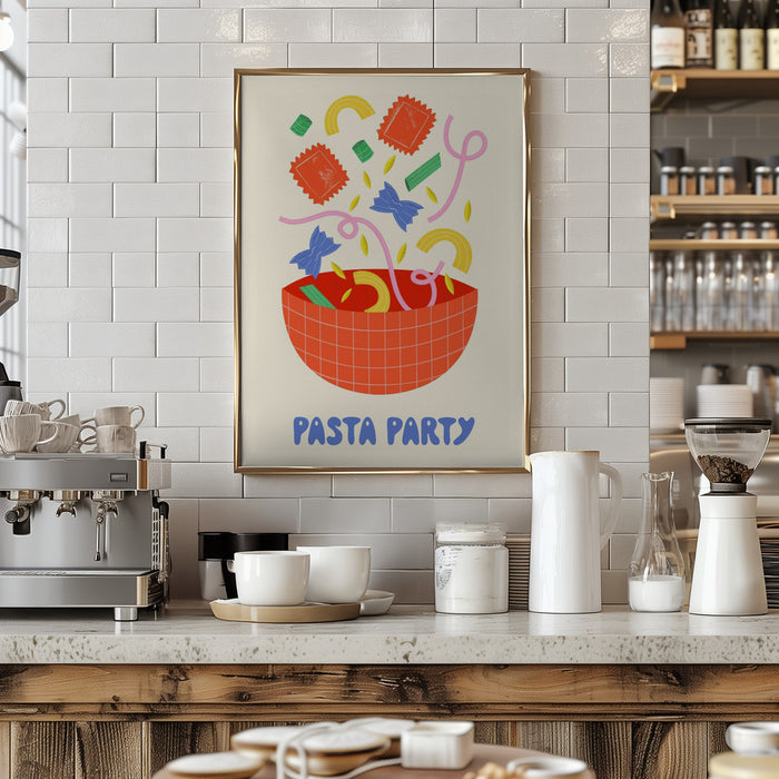 Pasta Party Framed Art Wall Decor