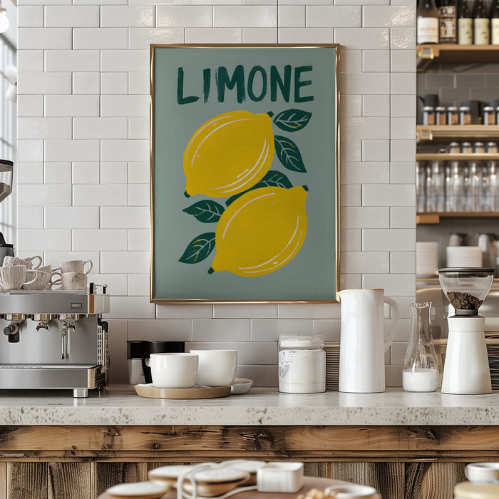 Limone Framed Art Modern Wall Decor