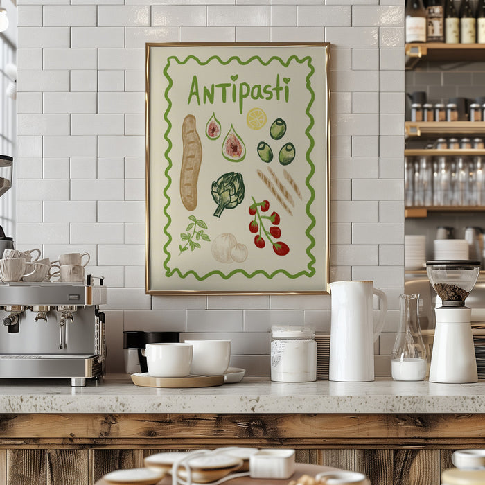 Antipasti Framed Art Modern Wall Decor