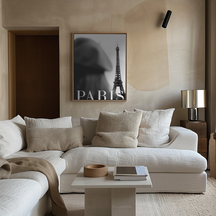 Paris Text 4 Framed Art Modern Wall Decor