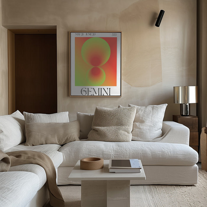 Gemini Framed Art Wall Decor