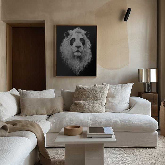 PANDALION Framed Art Modern Wall Decor