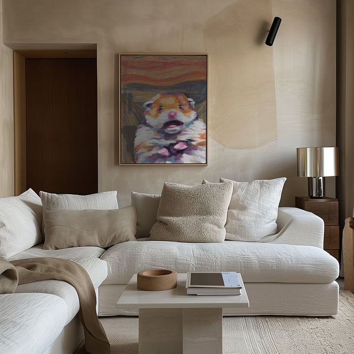 HAMSTERONI PEPERONI Framed Art Modern Wall Decor