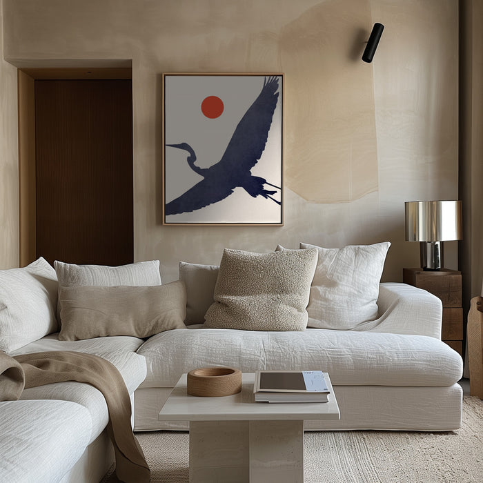 Crane Framed Art Wall Decor