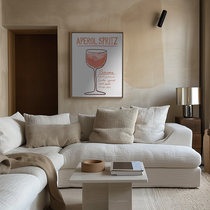 Aperol Spritz Framed Art Wall Decor