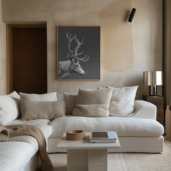 Reindeer Framed Art Wall Decor