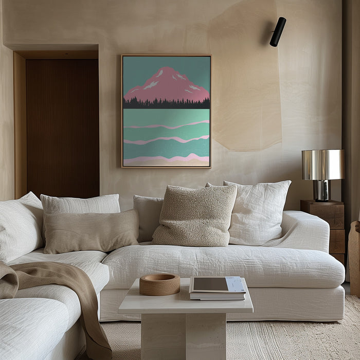 Minimal Mountains #1 Framed Art Modern Wall Decor