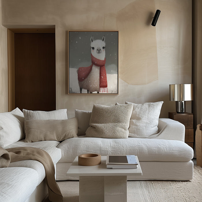 Lama 1 Framed Art Modern Wall Decor